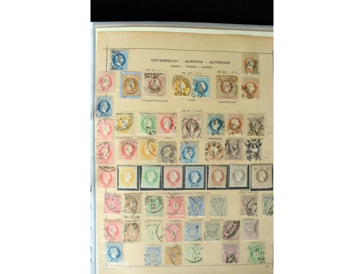 1850/1910, schöne vorwiegend gestempelte Sammlung mit vielen guten Ausgaben, teilweise mehrfach, außerdem ein guter Teil Leva