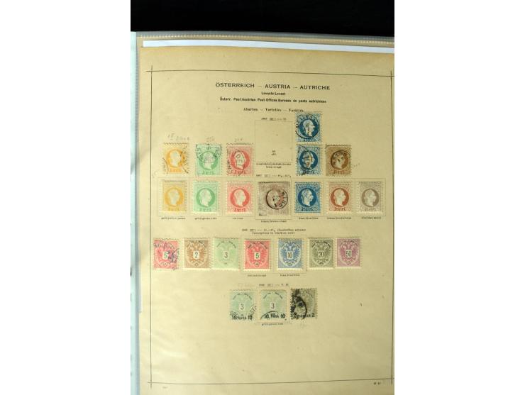 1850/1910, schöne vorwiegend gestempelte Sammlung mit vielen guten Ausgaben, teilweise mehrfach, außerdem ein guter Teil Leva