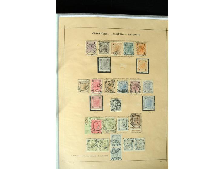 1850/1910, schöne vorwiegend gestempelte Sammlung mit vielen guten Ausgaben, teilweise mehrfach, außerdem ein guter Teil Leva