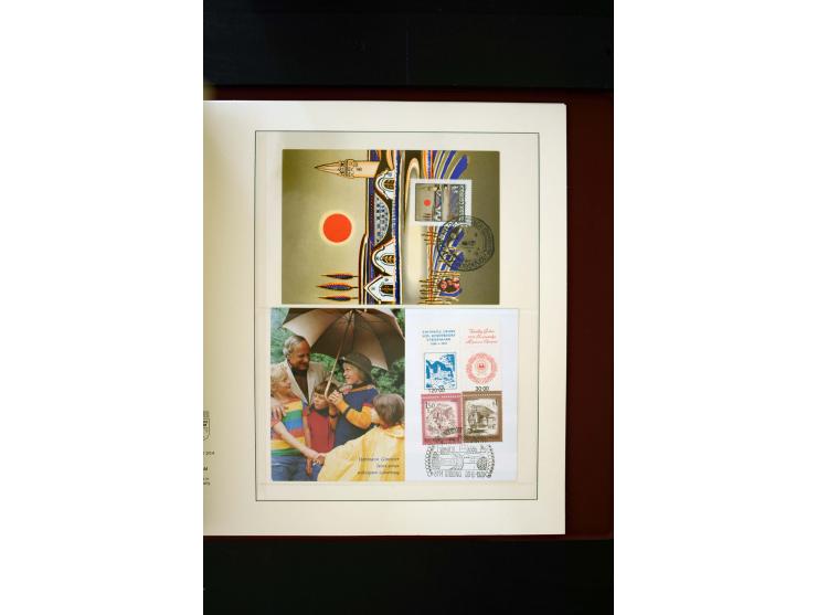 1850/1988, gestempelte Sammlung mit u.a. Mi.-Nr. 1 (2), 2 (2), 10-15I, 10-15II, 161-77, 518-23, 555, Bl.1 (Fotoattest Zenker 