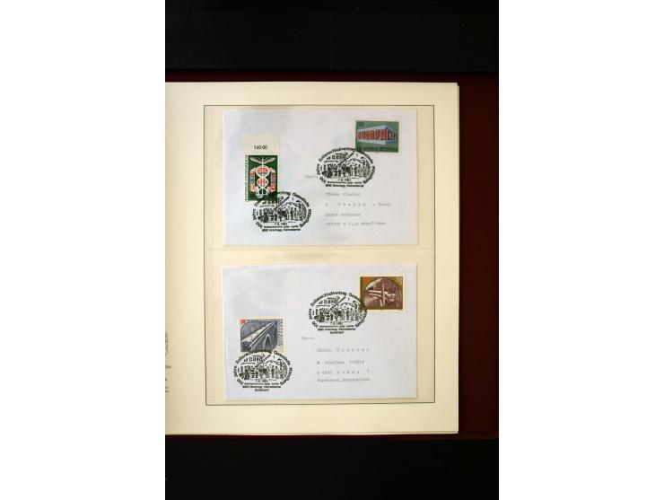 1850/1988, gestempelte Sammlung mit u.a. Mi.-Nr. 1 (2), 2 (2), 10-15I, 10-15II, 161-77, 518-23, 555, Bl.1 (Fotoattest Zenker 