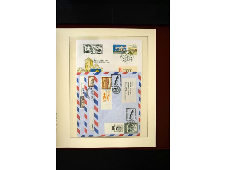 1850/1988, gestempelte Sammlung mit u.a. Mi.-Nr. 1 (2), 2 (2), 10-15I, 10-15II, 161-77, 518-23, 555, Bl.1 (Fotoattest Zenker 