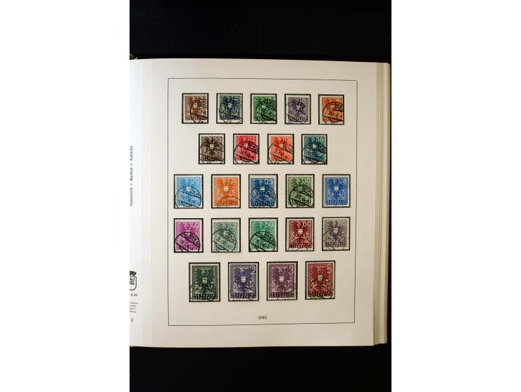 1850/1988, gestempelte Sammlung mit u.a. Mi.-Nr. 1 (2), 2 (2), 10-15I, 10-15II, 161-77, 518-23, 555, Bl.1 (Fotoattest Zenker 