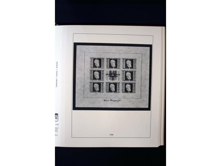 1850/1988, gestempelte Sammlung mit u.a. Mi.-Nr. 1 (2), 2 (2), 10-15I, 10-15II, 161-77, 518-23, 555, Bl.1 (Fotoattest Zenker 