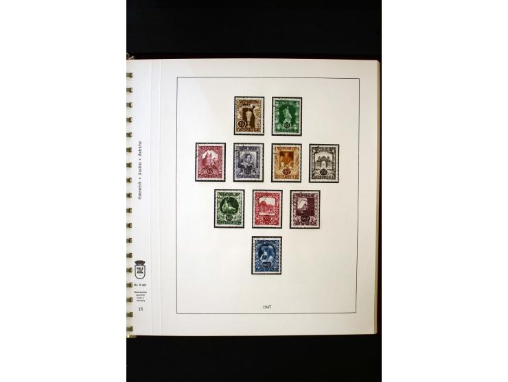 1850/1988, gestempelte Sammlung mit u.a. Mi.-Nr. 1 (2), 2 (2), 10-15I, 10-15II, 161-77, 518-23, 555, Bl.1 (Fotoattest Zenker 