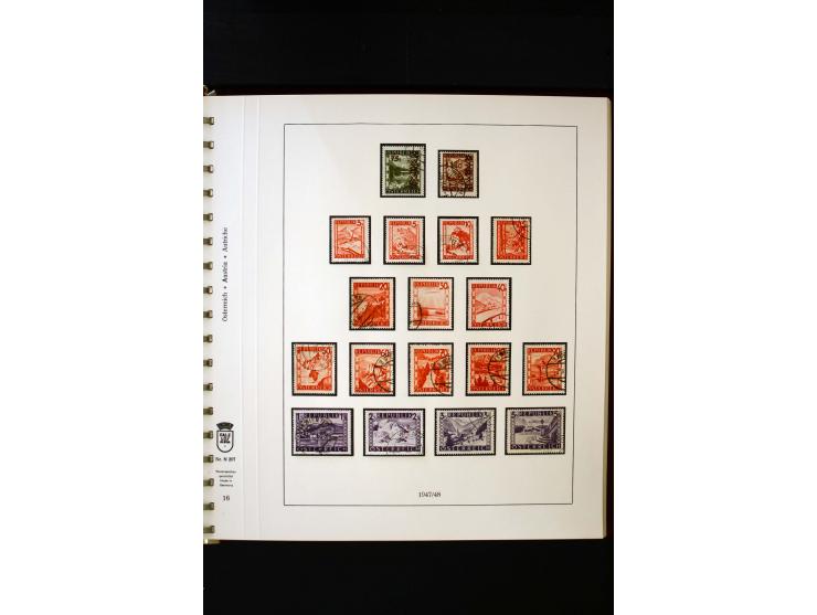 1850/1988, gestempelte Sammlung mit u.a. Mi.-Nr. 1 (2), 2 (2), 10-15I, 10-15II, 161-77, 518-23, 555, Bl.1 (Fotoattest Zenker 