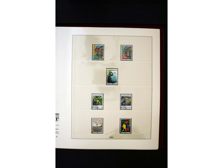 1850/1988, gestempelte Sammlung mit u.a. Mi.-Nr. 1 (2), 2 (2), 10-15I, 10-15II, 161-77, 518-23, 555, Bl.1 (Fotoattest Zenker 