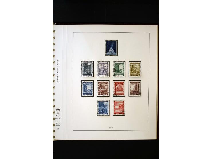 1850/1988, gestempelte Sammlung mit u.a. Mi.-Nr. 1 (2), 2 (2), 10-15I, 10-15II, 161-77, 518-23, 555, Bl.1 (Fotoattest Zenker 