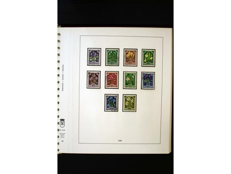 1850/1988, gestempelte Sammlung mit u.a. Mi.-Nr. 1 (2), 2 (2), 10-15I, 10-15II, 161-77, 518-23, 555, Bl.1 (Fotoattest Zenker 