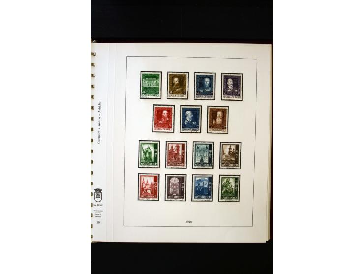 1850/1988, gestempelte Sammlung mit u.a. Mi.-Nr. 1 (2), 2 (2), 10-15I, 10-15II, 161-77, 518-23, 555, Bl.1 (Fotoattest Zenker 