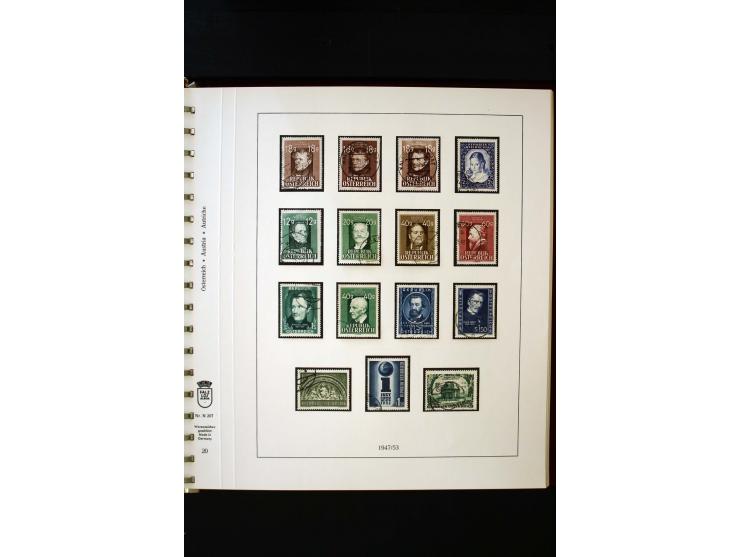 1850/1988, gestempelte Sammlung mit u.a. Mi.-Nr. 1 (2), 2 (2), 10-15I, 10-15II, 161-77, 518-23, 555, Bl.1 (Fotoattest Zenker 