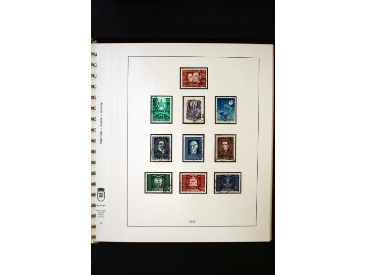 1850/1988, gestempelte Sammlung mit u.a. Mi.-Nr. 1 (2), 2 (2), 10-15I, 10-15II, 161-77, 518-23, 555, Bl.1 (Fotoattest Zenker 