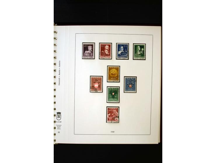 1850/1988, gestempelte Sammlung mit u.a. Mi.-Nr. 1 (2), 2 (2), 10-15I, 10-15II, 161-77, 518-23, 555, Bl.1 (Fotoattest Zenker 