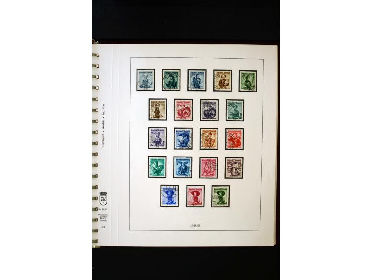 1850/1988, gestempelte Sammlung mit u.a. Mi.-Nr. 1 (2), 2 (2), 10-15I, 10-15II, 161-77, 518-23, 555, Bl.1 (Fotoattest Zenker 