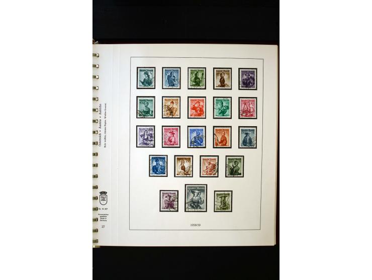 1850/1988, gestempelte Sammlung mit u.a. Mi.-Nr. 1 (2), 2 (2), 10-15I, 10-15II, 161-77, 518-23, 555, Bl.1 (Fotoattest Zenker 