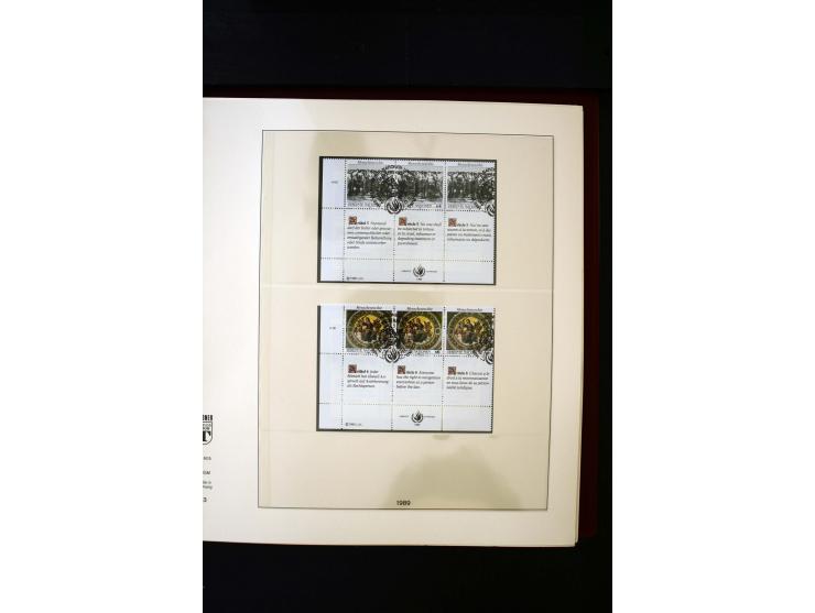 1850/1988, gestempelte Sammlung mit u.a. Mi.-Nr. 1 (2), 2 (2), 10-15I, 10-15II, 161-77, 518-23, 555, Bl.1 (Fotoattest Zenker 