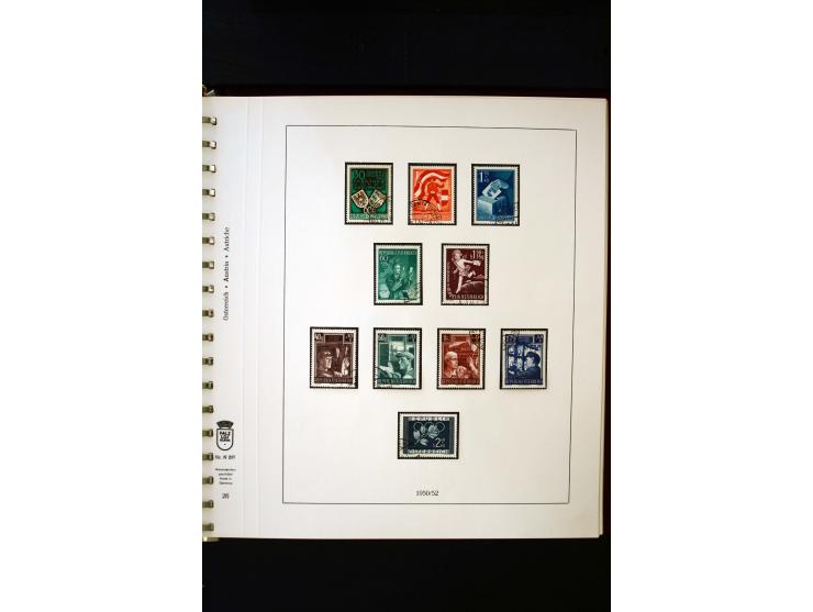 1850/1988, gestempelte Sammlung mit u.a. Mi.-Nr. 1 (2), 2 (2), 10-15I, 10-15II, 161-77, 518-23, 555, Bl.1 (Fotoattest Zenker 