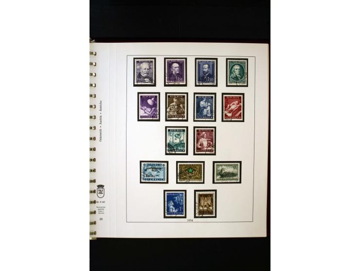 1850/1988, gestempelte Sammlung mit u.a. Mi.-Nr. 1 (2), 2 (2), 10-15I, 10-15II, 161-77, 518-23, 555, Bl.1 (Fotoattest Zenker 