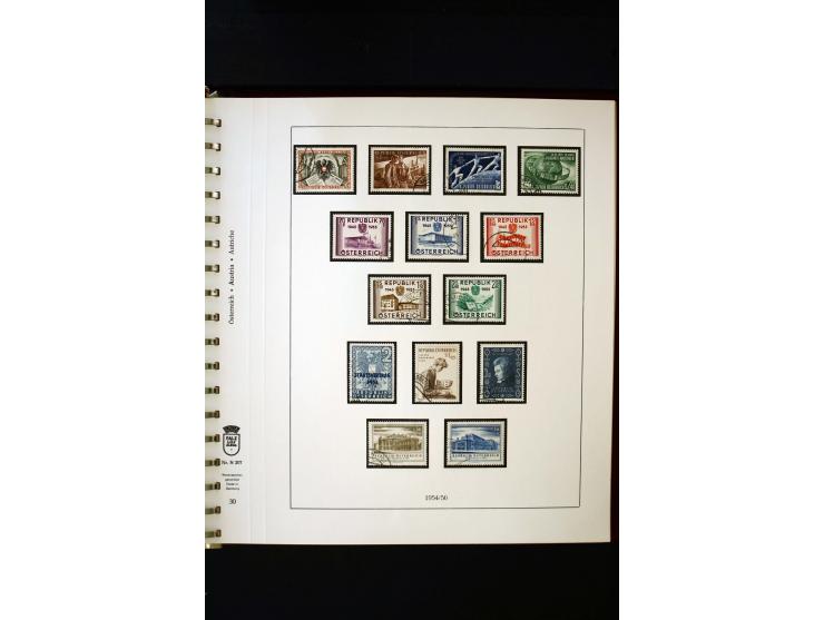 1850/1988, gestempelte Sammlung mit u.a. Mi.-Nr. 1 (2), 2 (2), 10-15I, 10-15II, 161-77, 518-23, 555, Bl.1 (Fotoattest Zenker 