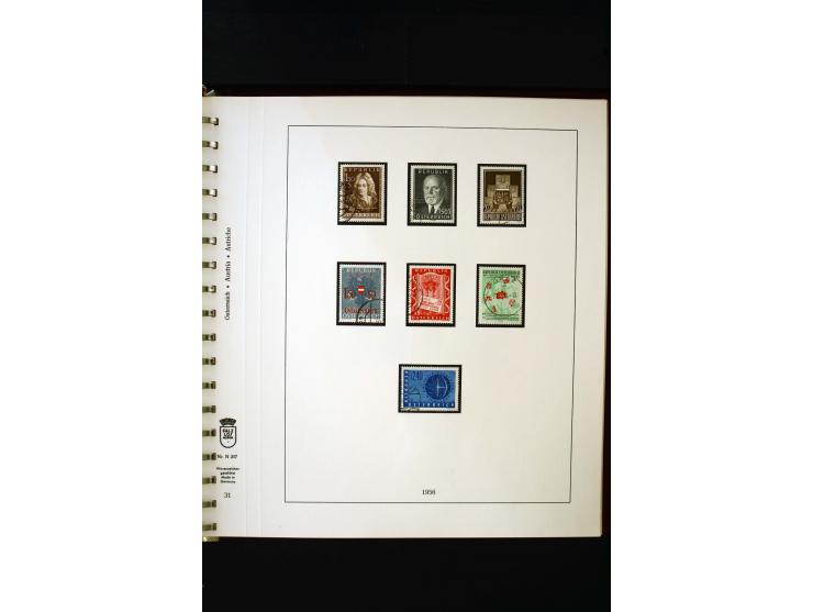 1850/1988, gestempelte Sammlung mit u.a. Mi.-Nr. 1 (2), 2 (2), 10-15I, 10-15II, 161-77, 518-23, 555, Bl.1 (Fotoattest Zenker 