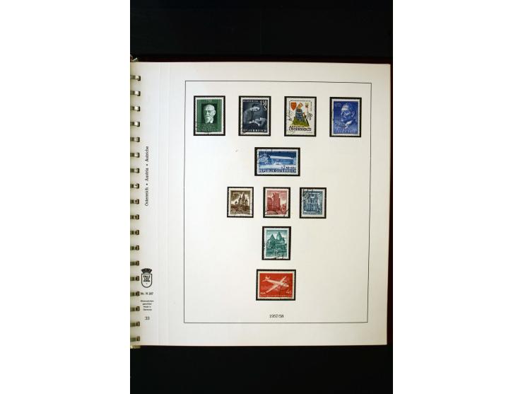 1850/1988, gestempelte Sammlung mit u.a. Mi.-Nr. 1 (2), 2 (2), 10-15I, 10-15II, 161-77, 518-23, 555, Bl.1 (Fotoattest Zenker 