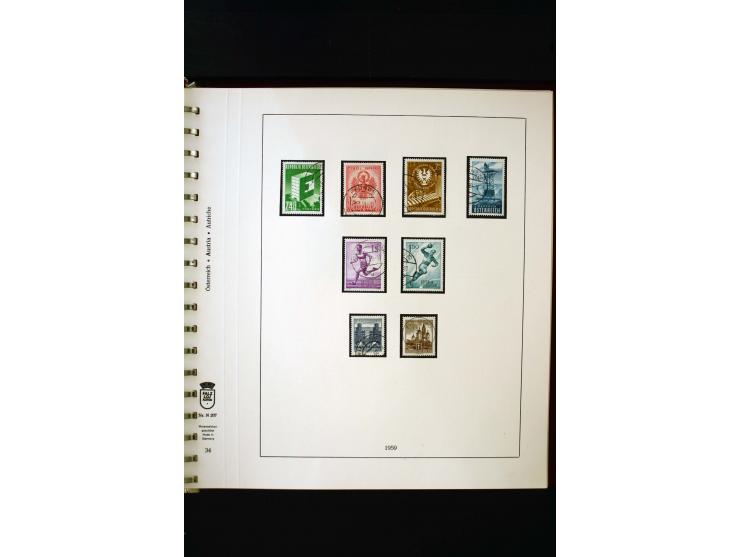 1850/1988, gestempelte Sammlung mit u.a. Mi.-Nr. 1 (2), 2 (2), 10-15I, 10-15II, 161-77, 518-23, 555, Bl.1 (Fotoattest Zenker 