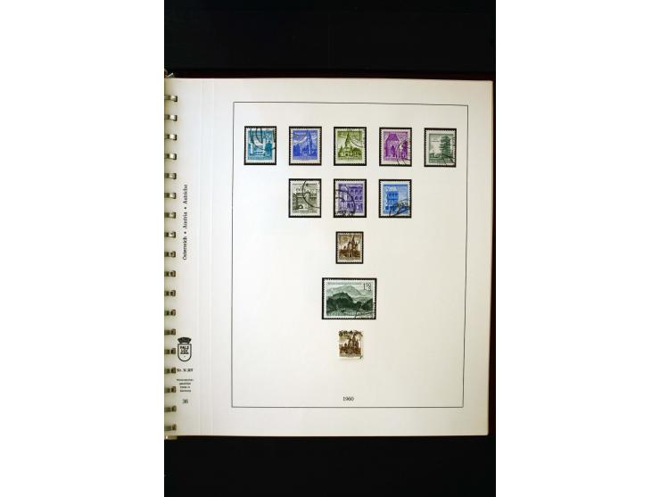1850/1988, gestempelte Sammlung mit u.a. Mi.-Nr. 1 (2), 2 (2), 10-15I, 10-15II, 161-77, 518-23, 555, Bl.1 (Fotoattest Zenker 
