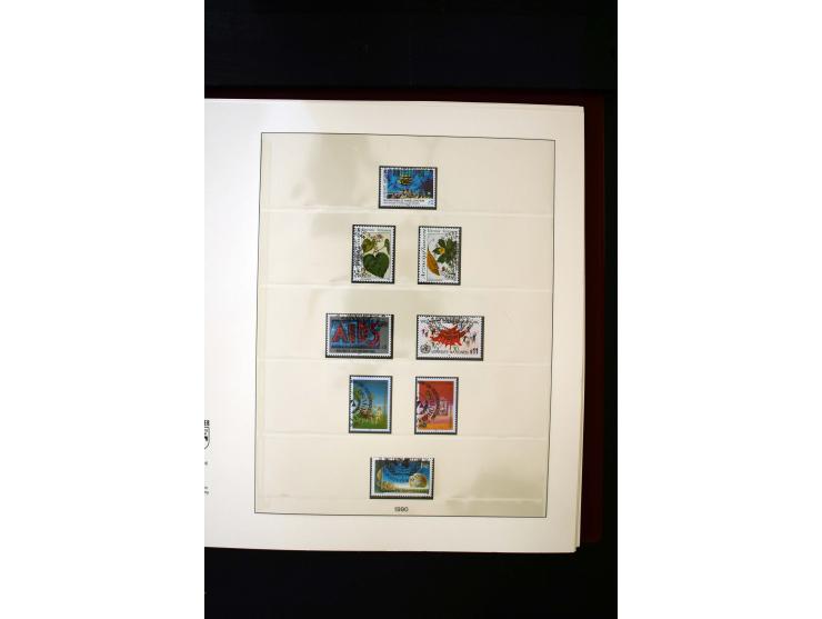 1850/1988, gestempelte Sammlung mit u.a. Mi.-Nr. 1 (2), 2 (2), 10-15I, 10-15II, 161-77, 518-23, 555, Bl.1 (Fotoattest Zenker 