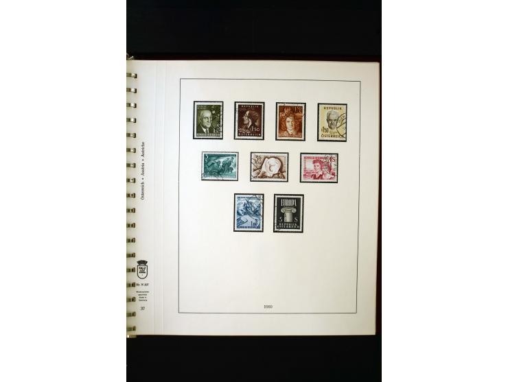 1850/1988, gestempelte Sammlung mit u.a. Mi.-Nr. 1 (2), 2 (2), 10-15I, 10-15II, 161-77, 518-23, 555, Bl.1 (Fotoattest Zenker 