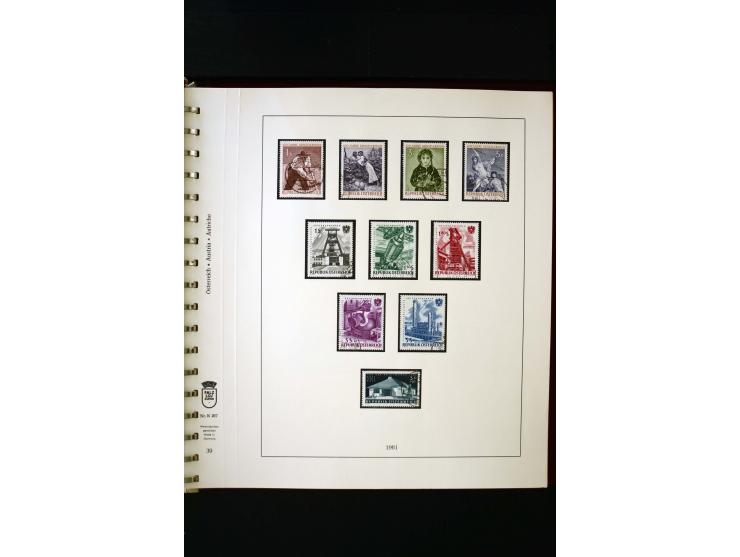 1850/1988, gestempelte Sammlung mit u.a. Mi.-Nr. 1 (2), 2 (2), 10-15I, 10-15II, 161-77, 518-23, 555, Bl.1 (Fotoattest Zenker 