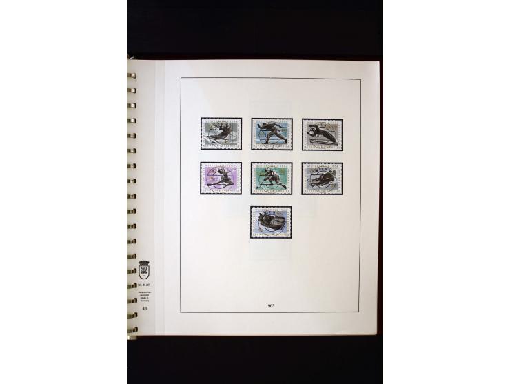 1850/1988, gestempelte Sammlung mit u.a. Mi.-Nr. 1 (2), 2 (2), 10-15I, 10-15II, 161-77, 518-23, 555, Bl.1 (Fotoattest Zenker 