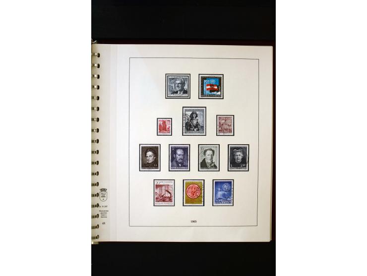 1850/1988, gestempelte Sammlung mit u.a. Mi.-Nr. 1 (2), 2 (2), 10-15I, 10-15II, 161-77, 518-23, 555, Bl.1 (Fotoattest Zenker 