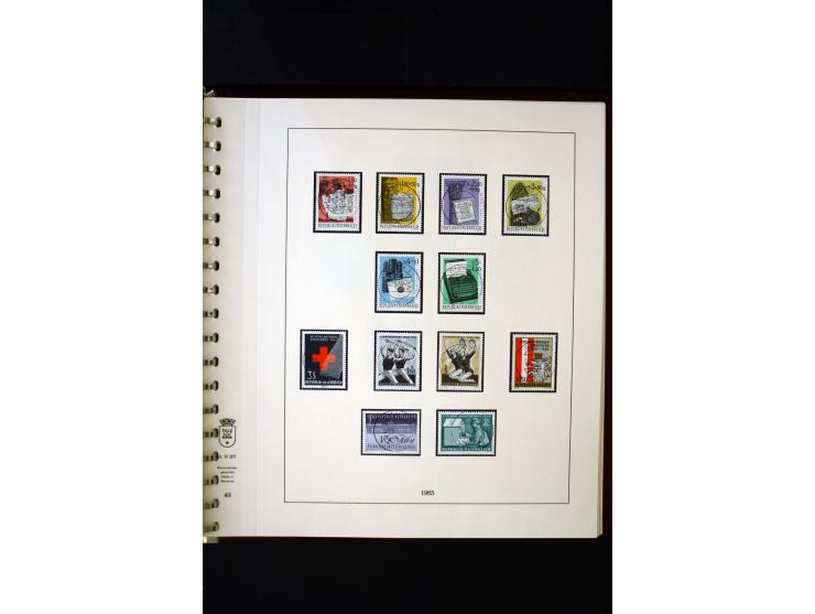 1850/1988, gestempelte Sammlung mit u.a. Mi.-Nr. 1 (2), 2 (2), 10-15I, 10-15II, 161-77, 518-23, 555, Bl.1 (Fotoattest Zenker 