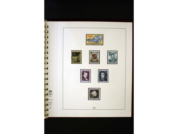1850/1988, gestempelte Sammlung mit u.a. Mi.-Nr. 1 (2), 2 (2), 10-15I, 10-15II, 161-77, 518-23, 555, Bl.1 (Fotoattest Zenker 