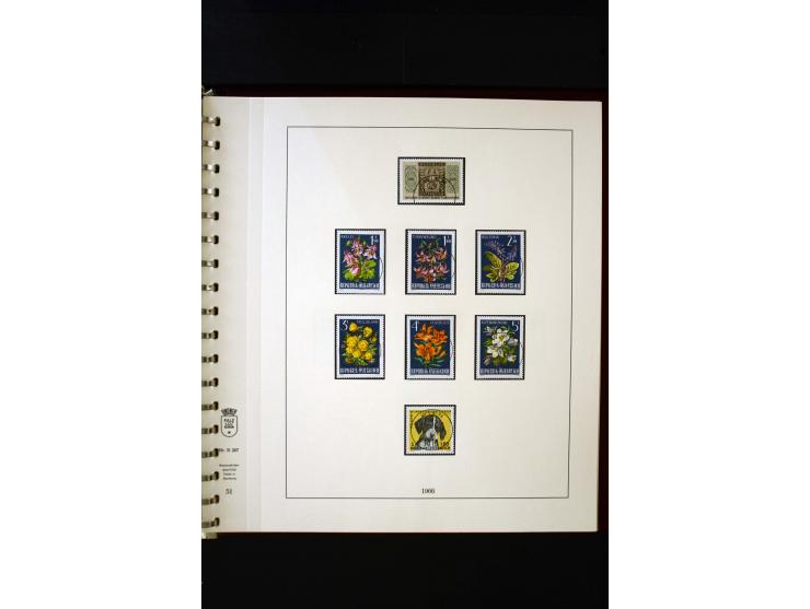 1850/1988, gestempelte Sammlung mit u.a. Mi.-Nr. 1 (2), 2 (2), 10-15I, 10-15II, 161-77, 518-23, 555, Bl.1 (Fotoattest Zenker 