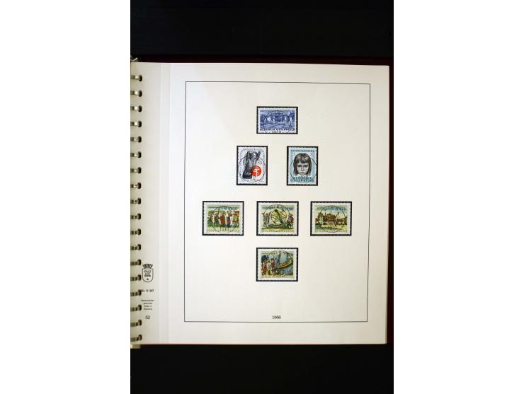1850/1988, gestempelte Sammlung mit u.a. Mi.-Nr. 1 (2), 2 (2), 10-15I, 10-15II, 161-77, 518-23, 555, Bl.1 (Fotoattest Zenker 