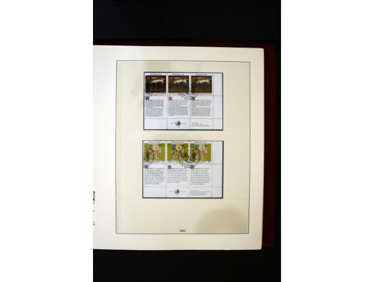 1850/1988, gestempelte Sammlung mit u.a. Mi.-Nr. 1 (2), 2 (2), 10-15I, 10-15II, 161-77, 518-23, 555, Bl.1 (Fotoattest Zenker 