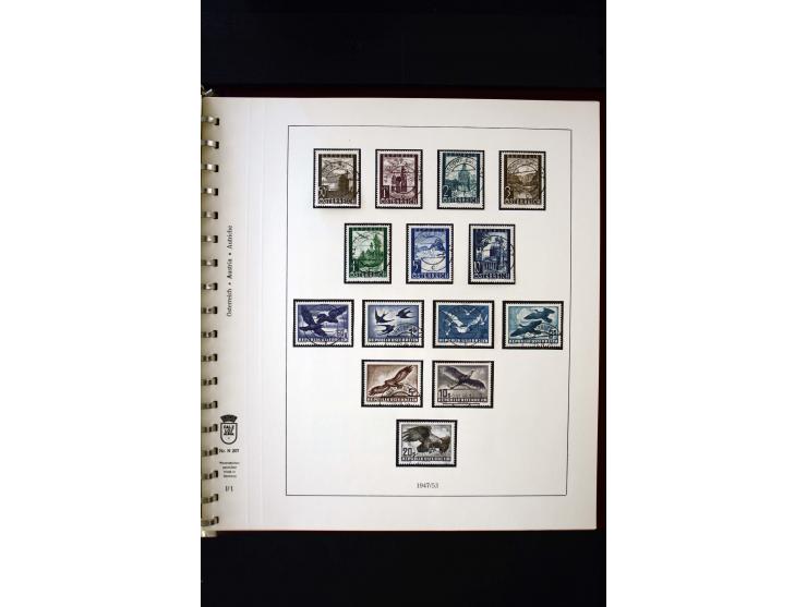 1850/1988, gestempelte Sammlung mit u.a. Mi.-Nr. 1 (2), 2 (2), 10-15I, 10-15II, 161-77, 518-23, 555, Bl.1 (Fotoattest Zenker 