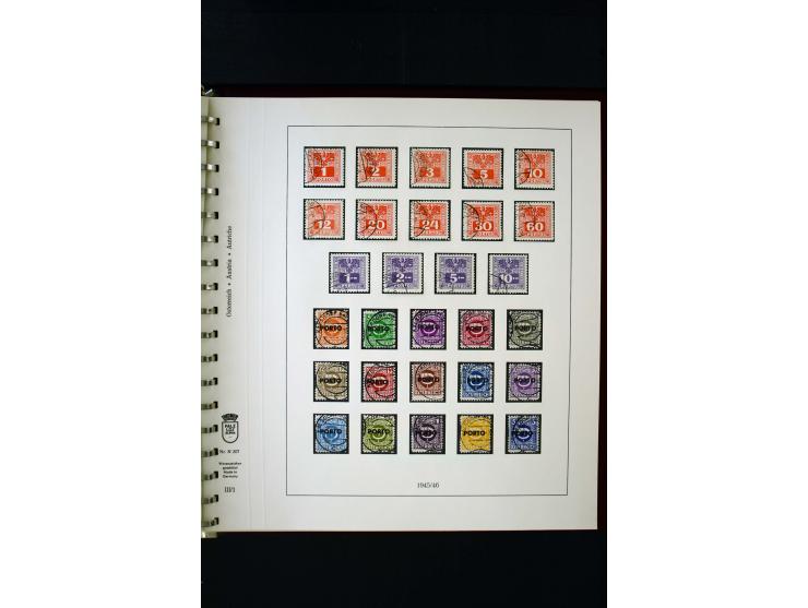 1850/1988, gestempelte Sammlung mit u.a. Mi.-Nr. 1 (2), 2 (2), 10-15I, 10-15II, 161-77, 518-23, 555, Bl.1 (Fotoattest Zenker 