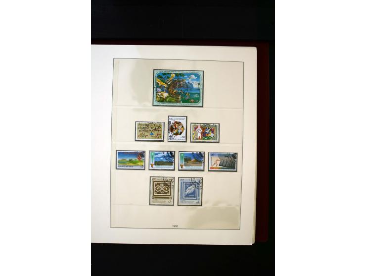 1850/1988, gestempelte Sammlung mit u.a. Mi.-Nr. 1 (2), 2 (2), 10-15I, 10-15II, 161-77, 518-23, 555, Bl.1 (Fotoattest Zenker 