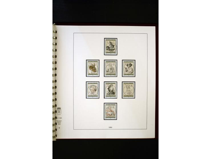 1850/1988, gestempelte Sammlung mit u.a. Mi.-Nr. 1 (2), 2 (2), 10-15I, 10-15II, 161-77, 518-23, 555, Bl.1 (Fotoattest Zenker 
