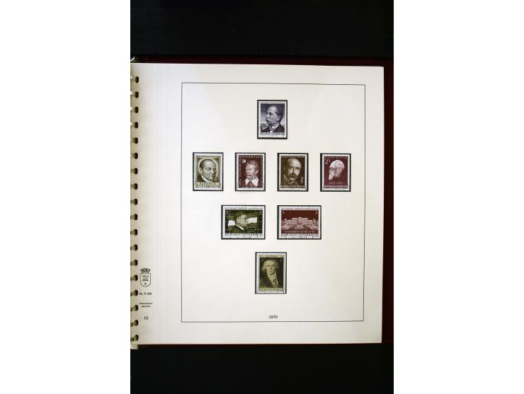 1850/1988, gestempelte Sammlung mit u.a. Mi.-Nr. 1 (2), 2 (2), 10-15I, 10-15II, 161-77, 518-23, 555, Bl.1 (Fotoattest Zenker 