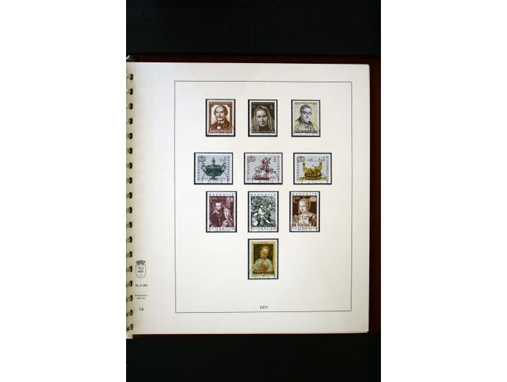 1850/1988, gestempelte Sammlung mit u.a. Mi.-Nr. 1 (2), 2 (2), 10-15I, 10-15II, 161-77, 518-23, 555, Bl.1 (Fotoattest Zenker 