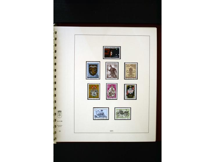 1850/1988, gestempelte Sammlung mit u.a. Mi.-Nr. 1 (2), 2 (2), 10-15I, 10-15II, 161-77, 518-23, 555, Bl.1 (Fotoattest Zenker 