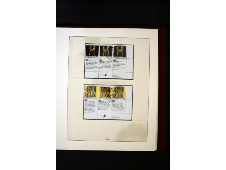 1850/1988, gestempelte Sammlung mit u.a. Mi.-Nr. 1 (2), 2 (2), 10-15I, 10-15II, 161-77, 518-23, 555, Bl.1 (Fotoattest Zenker 