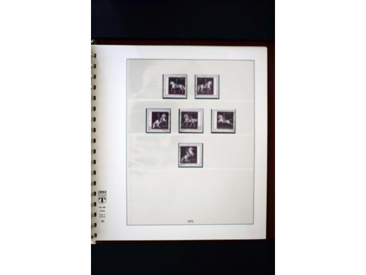 1850/1988, gestempelte Sammlung mit u.a. Mi.-Nr. 1 (2), 2 (2), 10-15I, 10-15II, 161-77, 518-23, 555, Bl.1 (Fotoattest Zenker 
