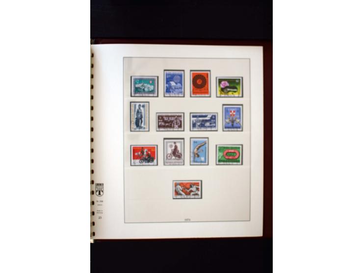 1850/1988, gestempelte Sammlung mit u.a. Mi.-Nr. 1 (2), 2 (2), 10-15I, 10-15II, 161-77, 518-23, 555, Bl.1 (Fotoattest Zenker 