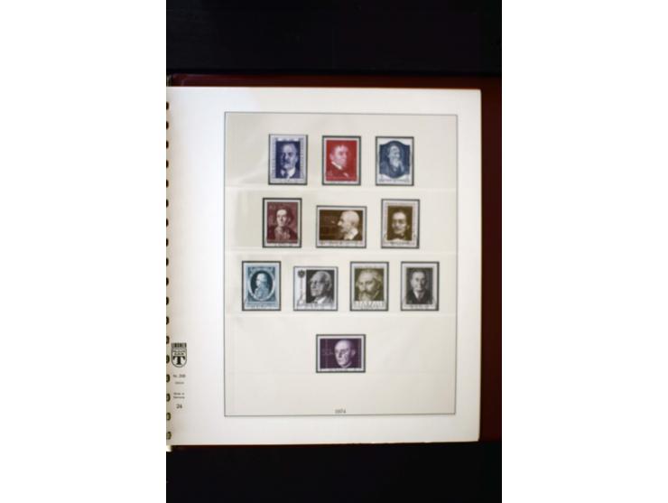 1850/1988, gestempelte Sammlung mit u.a. Mi.-Nr. 1 (2), 2 (2), 10-15I, 10-15II, 161-77, 518-23, 555, Bl.1 (Fotoattest Zenker 