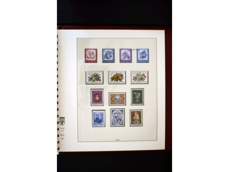 1850/1988, gestempelte Sammlung mit u.a. Mi.-Nr. 1 (2), 2 (2), 10-15I, 10-15II, 161-77, 518-23, 555, Bl.1 (Fotoattest Zenker 