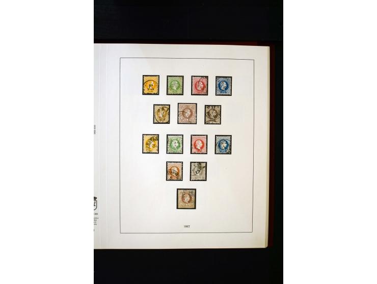 1850/1988, gestempelte Sammlung mit u.a. Mi.-Nr. 1 (2), 2 (2), 10-15I, 10-15II, 161-77, 518-23, 555, Bl.1 (Fotoattest Zenker 